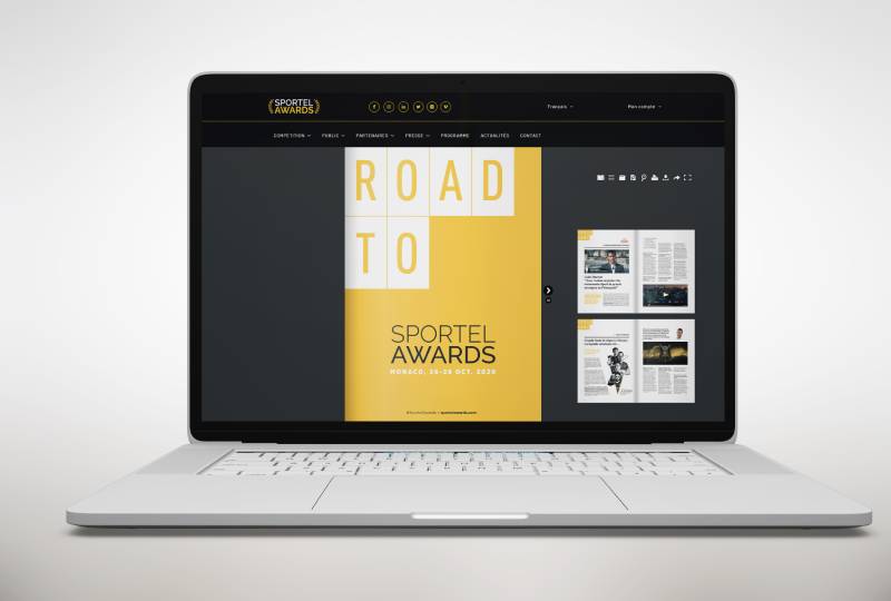 Digital communication – Pre-event magazine SPORTEL Awards